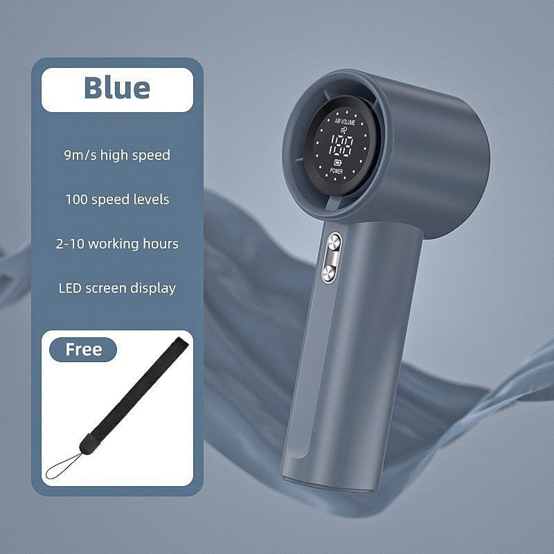 Unisex Compact Cordless High-Speed Hair Dryer with LED Display
