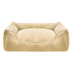 Plush Bolstered Dog Bed with Removable Machine-Washable Cover