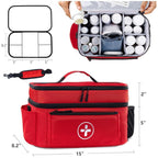 Medical Storage Bag with Shoulder Strap, Handles & Compartments