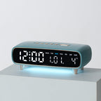Radio-Controlled Digital Alarm Clock with Date and Temperature Display