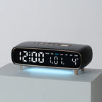 Radio-Controlled Digital Alarm Clock with Date and Temperature Display