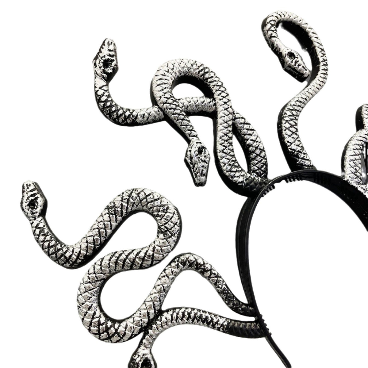Medusa-Inspired 3D Snake Headband, Plastic Costume Accessory