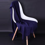 Cashmere-Blend Throw Blanket with Fringe for Couch, Bed, and Home Decor