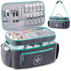 Medical Storage Bag with Shoulder Strap, Handles & Compartments