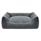 Plush Bolstered Dog Bed with Removable Machine-Washable Cover