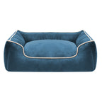 Plush Bolstered Dog Bed with Removable Machine-Washable Cover