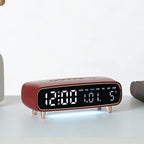 Radio-Controlled Digital Alarm Clock with Date and Temperature Display