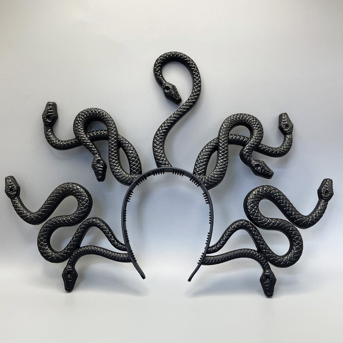 Medusa-Inspired 3D Snake Headband, Plastic Costume Accessory