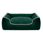 Plush Bolstered Dog Bed with Removable Machine-Washable Cover