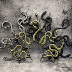 Medusa-Inspired 3D Snake Headband, Plastic Costume Accessory