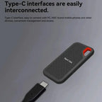 Portable External SSD with Metal Casing and USB 3.2