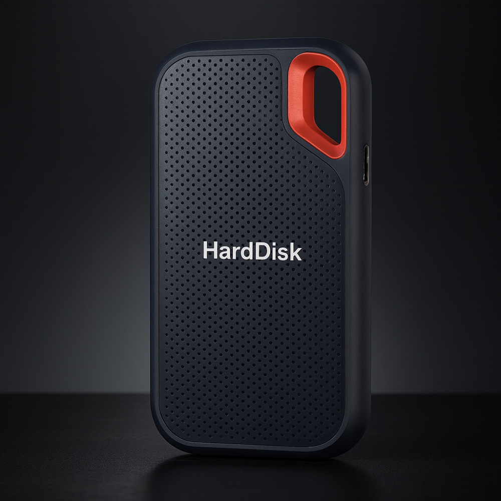 Portable External SSD with Metal Casing and USB 3.2