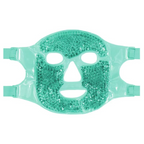 Reusable Hot and Cold Full-Face Gel Bead Therapy Mask with Eye Compress