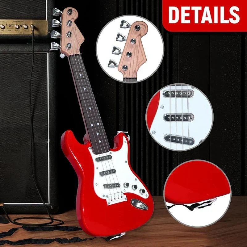 4-String Electric Guitar Toy for Kids, ABS Plastic, 43 x 15 x 4.2 cm