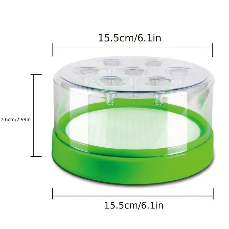Reusable 7-Entrance Fly Trap, Plastic and Metal Mesh, 15.5 × 7.6 cm