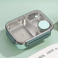 Insulated Stainless Steel Bento Lunch Box, Stackable, 18 × 12 × 12 cm