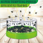 Reusable 7-Entrance Fly Trap, Plastic and Metal Mesh, 15.5 × 7.6 cm