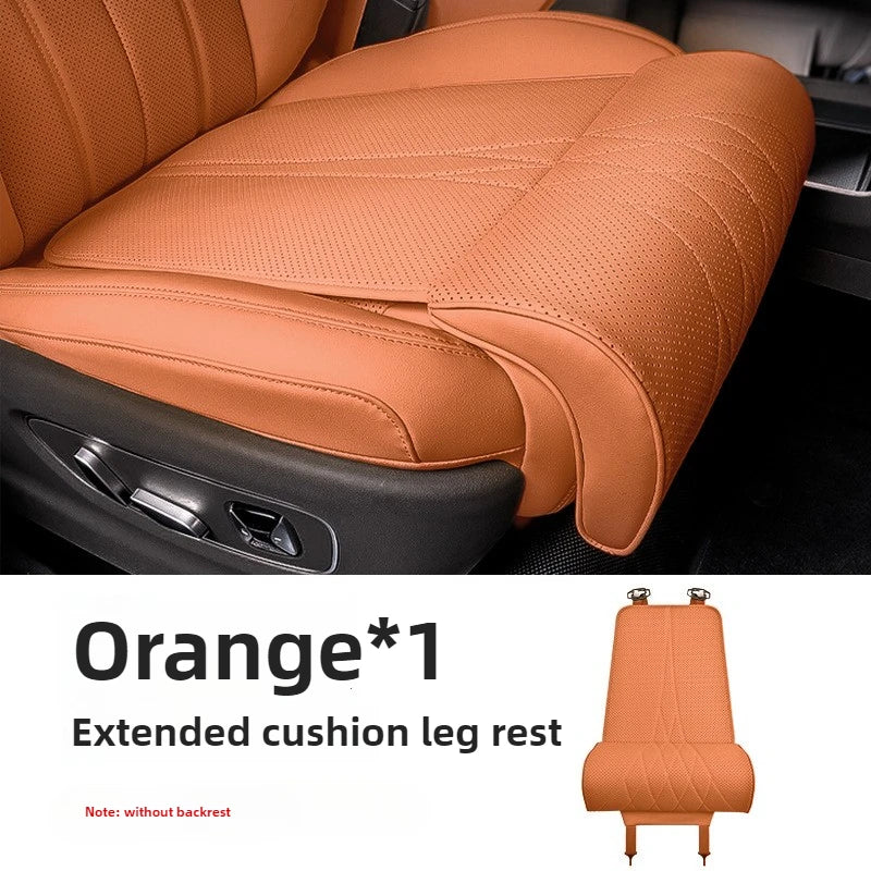 PU Leather Car Seat Thigh Support Cushion with Extended Leg Rest
