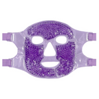 Reusable Hot and Cold Full-Face Gel Bead Therapy Mask with Eye Compress