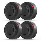 WiFi Smoke and Heat Detector with 85 dB Alarm, ABS, 8.0 cm