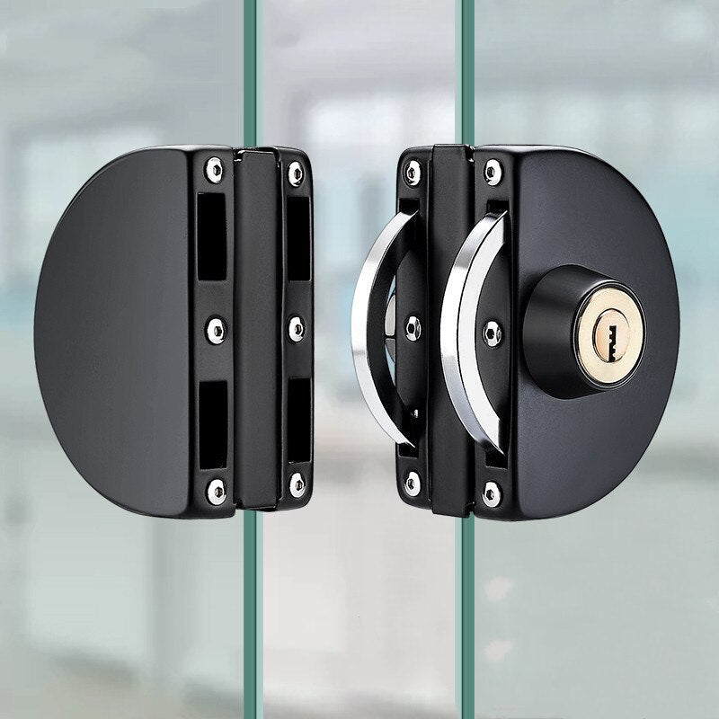 Sliding Glass Door Lock, Stainless Steel, 10–14 mm Glass