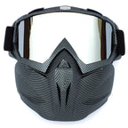 2-in-1 Ski Goggles and Mask with TPU Frame, PC Lens and Adjustable Strap