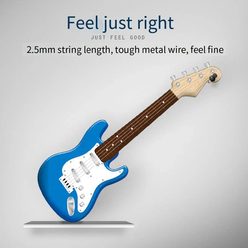 4-String Electric Guitar Toy for Kids, ABS Plastic, 43 x 15 x 4.2 cm