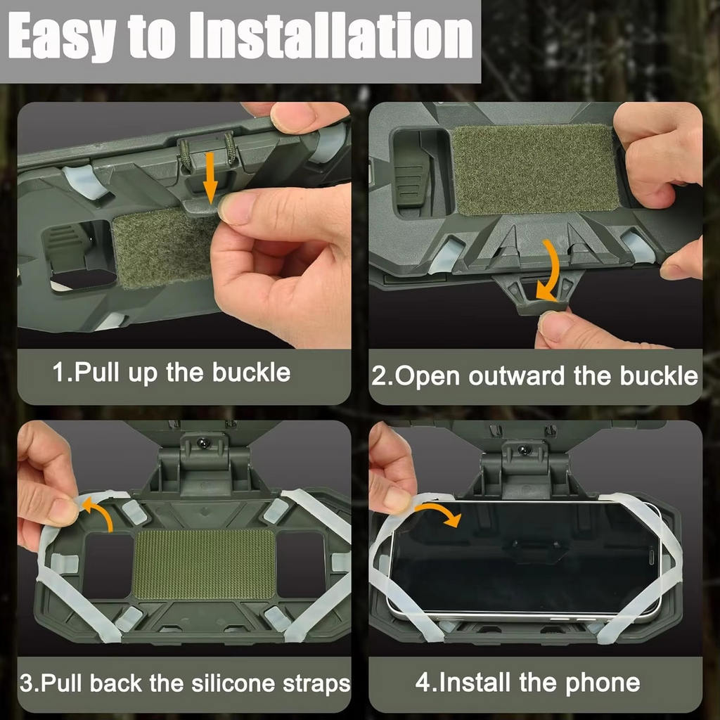 Tactical MOLLE Phone and Navigation Holder, 7 x 5 in