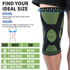 FlexiKnee Compression Knee Bandage for Stiffness, Sports and Everyday Support