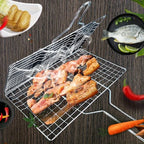 Collapsible Non-Stick Grill Basket for Meat, Fish & Vegetables