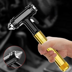 All-Metal Car Safety Hammer with Seat Belt Cutter, 5.9 x 1.8 x 1 in