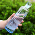Glass Water Bottle with Printed Time Scale, 500 ml or 750 ml