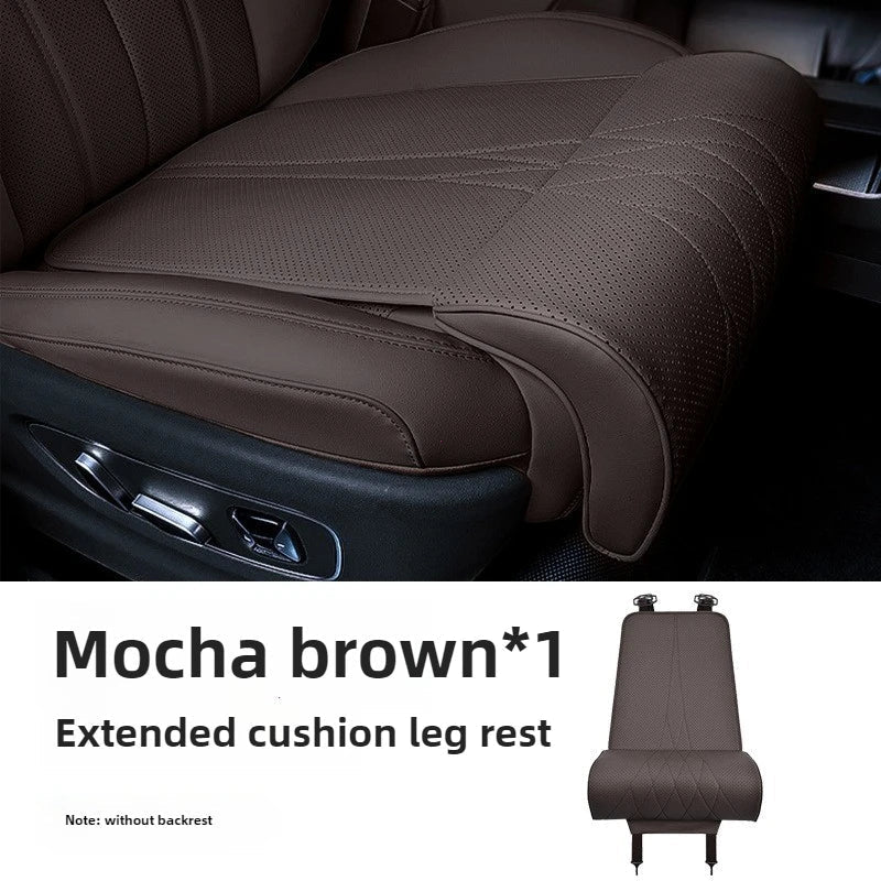 PU Leather Car Seat Thigh Support Cushion with Extended Leg Rest