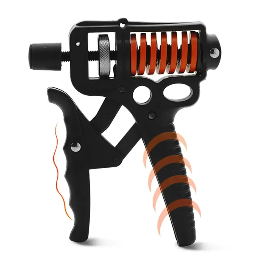 Adjustable 5–165 kg Hand Grip Strengthener & Finger Trainer, Steel Spring