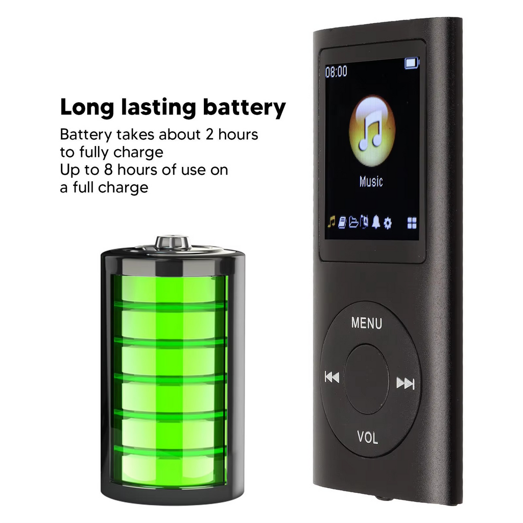 Compact MP3 Player with 1.8-Inch LCD