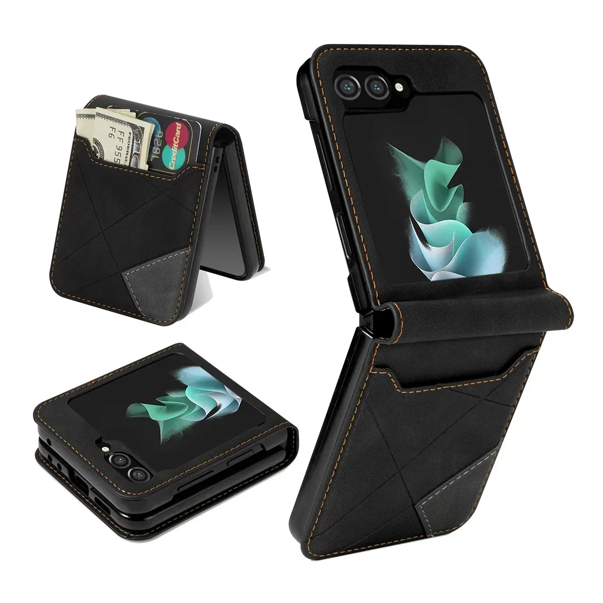 Leather Wallet Case for Samsung Galaxy Z Flip Series