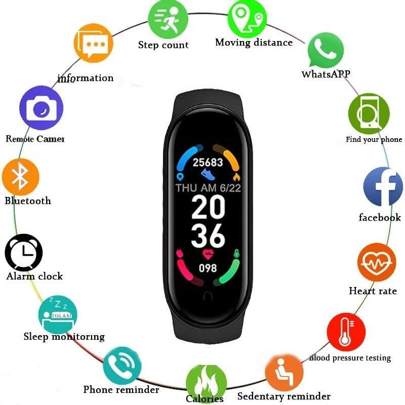 Vardismart Bluetooth Smartwatch with Heart Rate, Sleep and Step Tracking