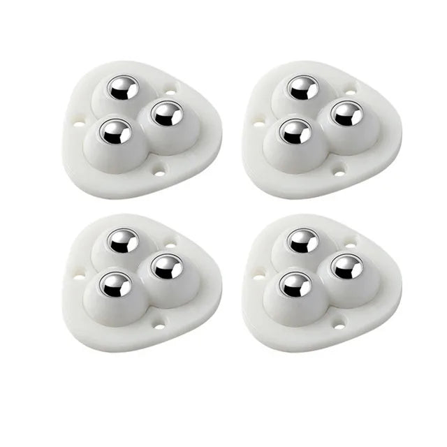 Self-Adhesive Swivel Furniture Wheels, 4-Piece Set, 100 kg Capacity