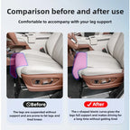 PU Leather Car Seat Thigh Support Cushion with Extended Leg Rest