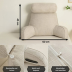 Ergonomic Back Cushion with Adjustable Headrest and Armrests