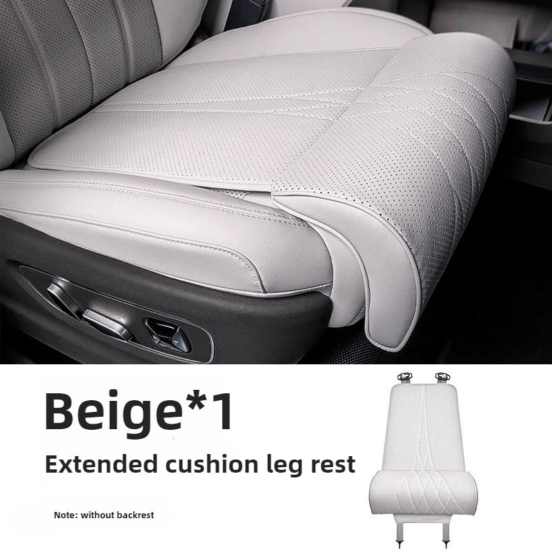 PU Leather Car Seat Thigh Support Cushion with Extended Leg Rest