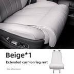 PU Leather Car Seat Thigh Support Cushion with Extended Leg Rest