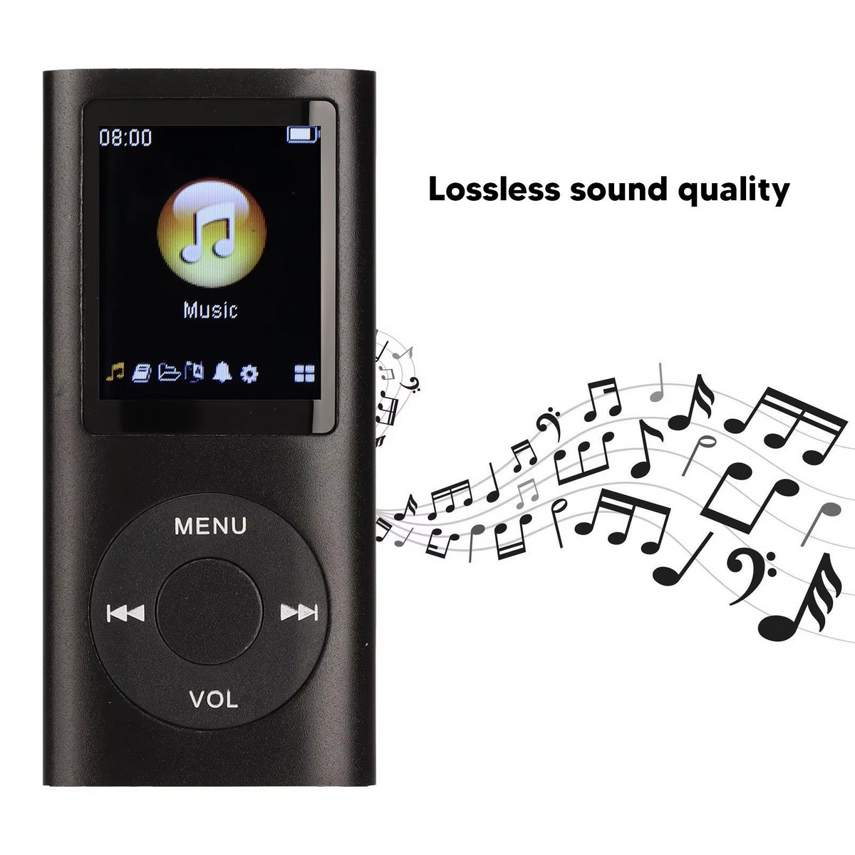 Compact MP3 Player with 1.8-Inch LCD