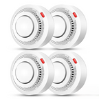 WiFi Smoke and Heat Detector with 85 dB Alarm, ABS, 8.0 cm