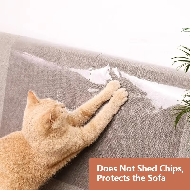 Self-Adhesive Cat Scratch Shield for Furniture, 6.5 ft or 9.8 ft
