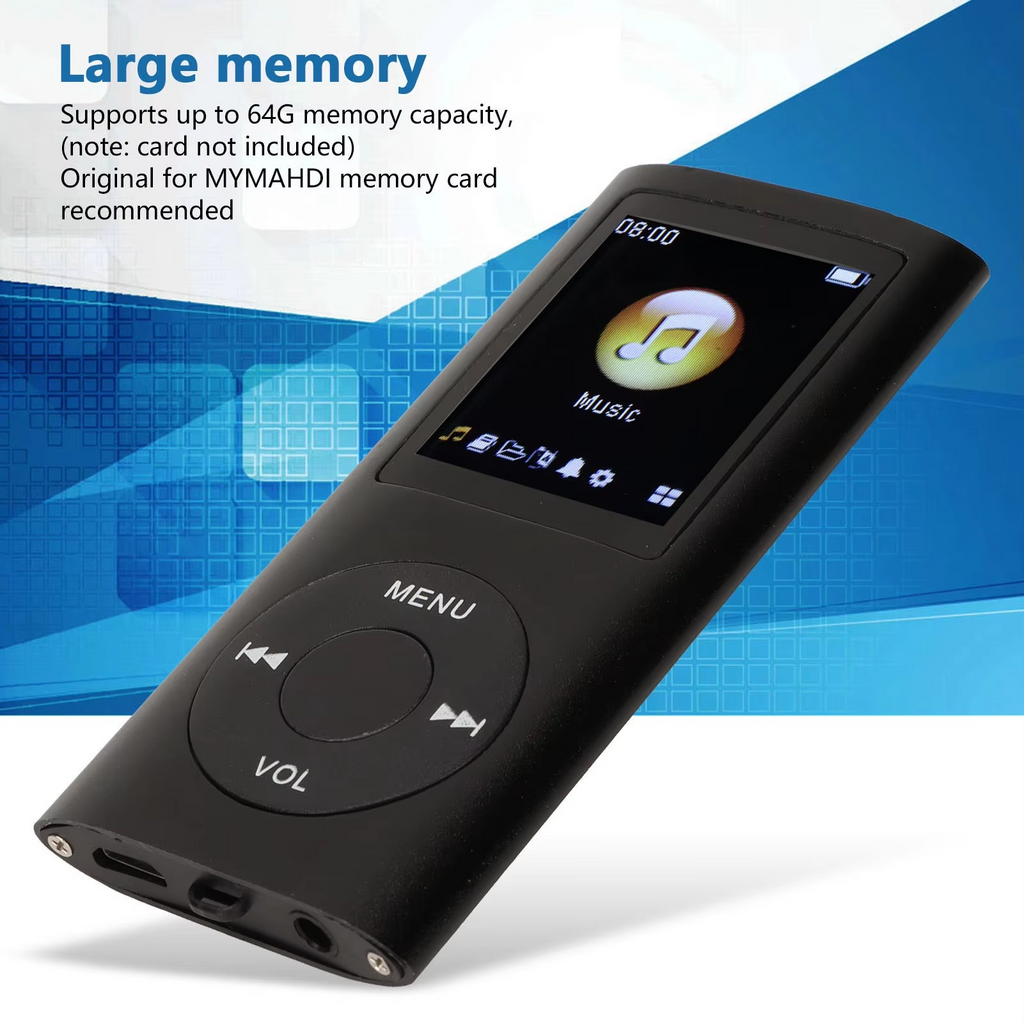 Compact MP3 Player with 1.8-Inch LCD