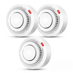 WiFi Smoke and Heat Detector with 85 dB Alarm, ABS, 8.0 cm