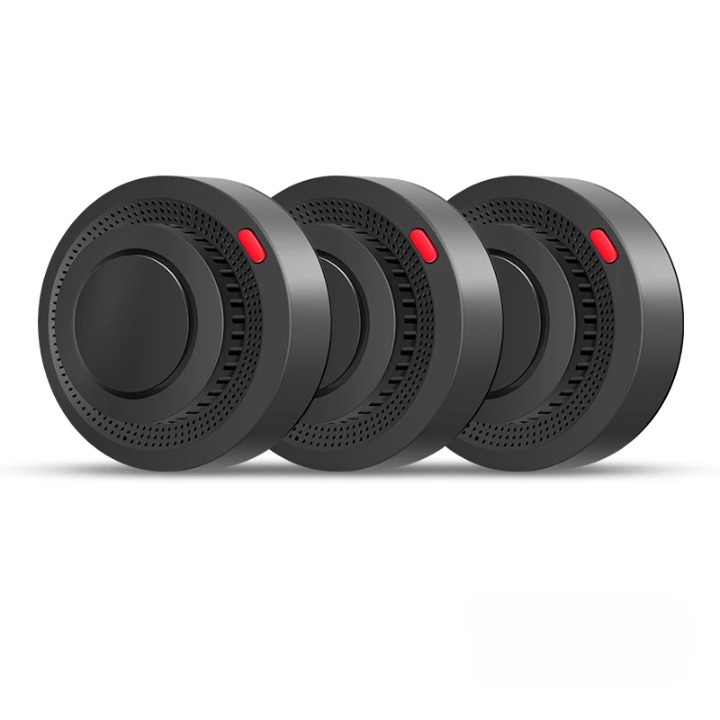 WiFi Smoke and Heat Detector with 85 dB Alarm, ABS, 8.0 cm