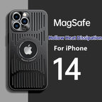 Metal MagSafe Case for iPhone 12–15 Series with Wireless Charging Support