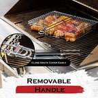 Collapsible Non-Stick Grill Basket for Meat, Fish & Vegetables